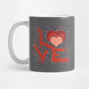 Pride Rainbow Heart Love Gay Mug